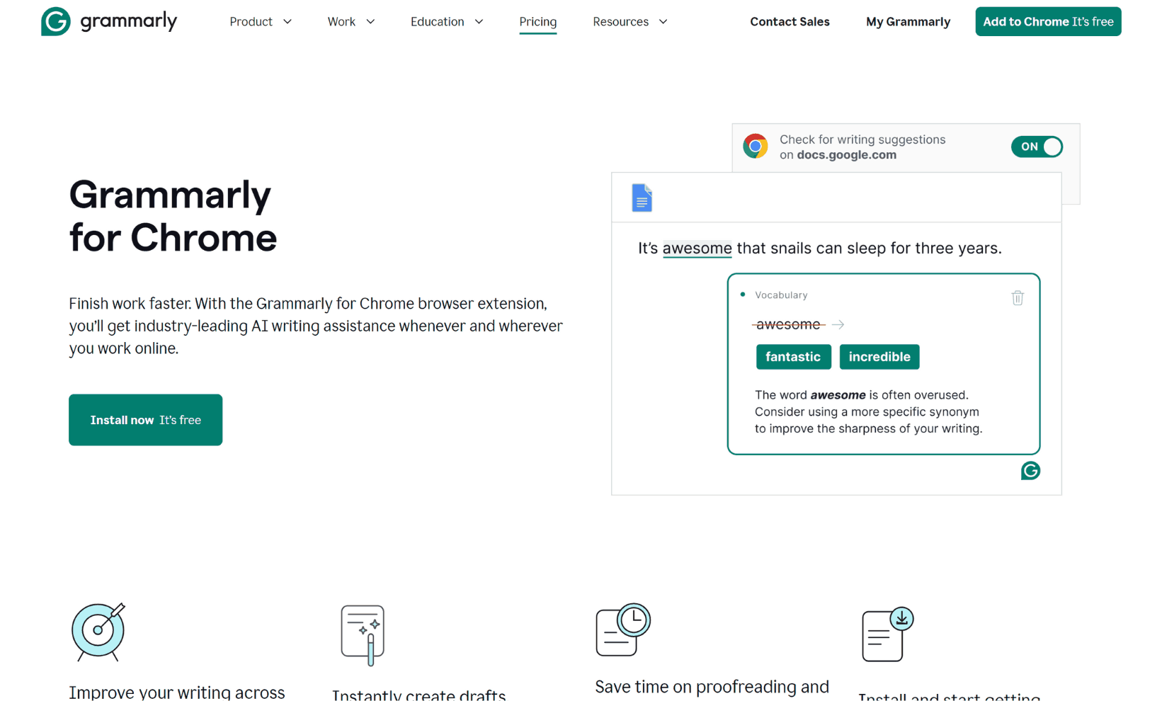 Grammarly for Chrome