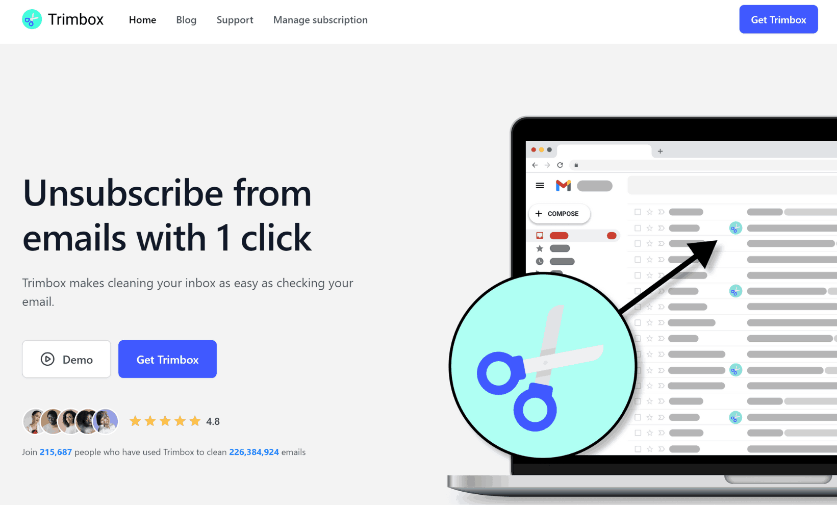 trimbox website page